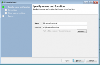 New VM wizard step 1