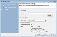 New VM wizard step 3